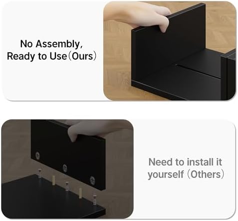 Dual Monitor Stand with USB Ports Wood Monitor Stand Riser with Drawer