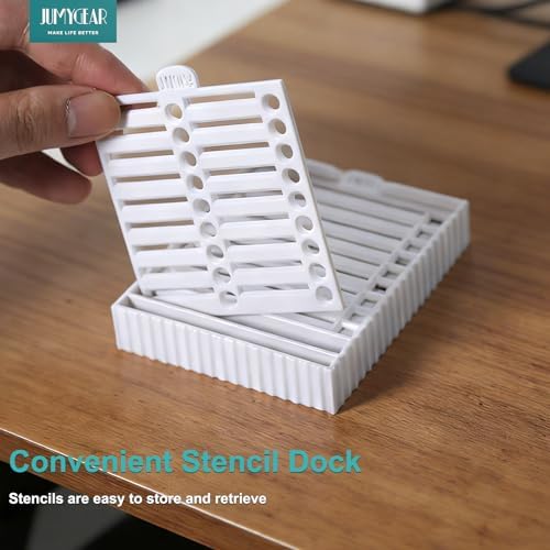 Sticky Note Stencil and Holder Compatible with 3x3 Post-It Notes