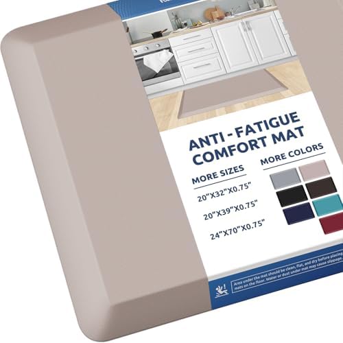 KitchenClouds 0.8" Thick Kitchen Floor Mat Cushioned Anti Fatigue (32"x20")