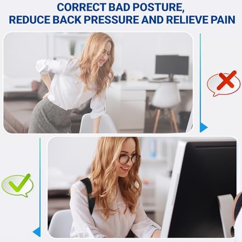 Posture Corrector for Women & Men, Adjustable Upper Back Brace Straightener