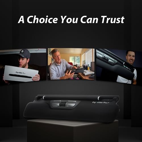 Plus SE: Ergonomic Mouse with Roller-Bar for Precision Computer Cursor Control. USB Powered, 5 Button Central Pointing Device. Relieve Wrist & Shoulder Pain from Carpal Tunnel or Tendinitis