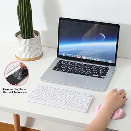 UnivoColors Pink Superfine Memory Foam Wrist Rest Soft Gel Ergonomic Mouse Pad Wrist Support for Mouse, Gaming, Computer, Laptop, Office