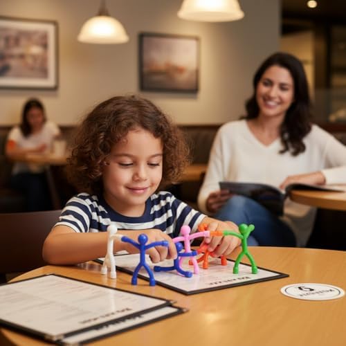 MAGMEN Magnetic Fidget Figures | Travel Toys for Kids (20-Piece Mix)