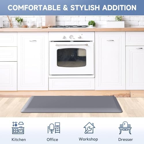 4/5 Inch Thick Kitchen Mats for Floor, StepRite Kitchen Rug for Standing
