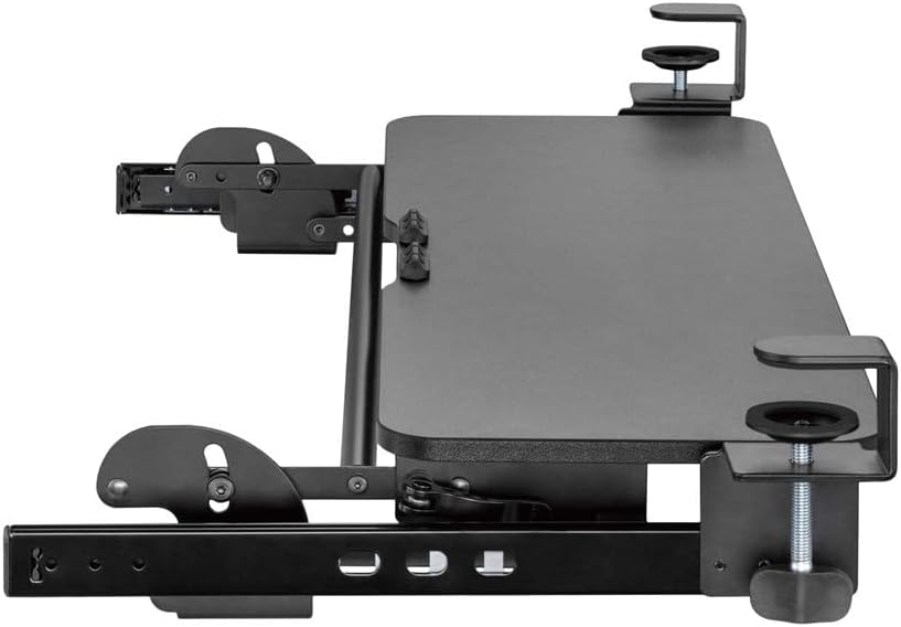 Height Adjustable Clamp-On Keyboard Tray