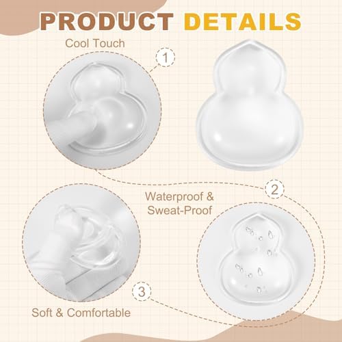 PATIKIL Gel Wrist Rest, Wrist Support for Mouse Calabash Shape Ergonomic Mouse Pad Soft Silicone Support Comfortable Cushion for Computer Gaming Office Home, Transparent