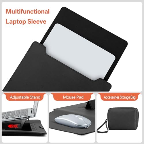 13-14 Inch Protective Laptop Sleeve with Stand, for MacBook Pro/MacBook Air