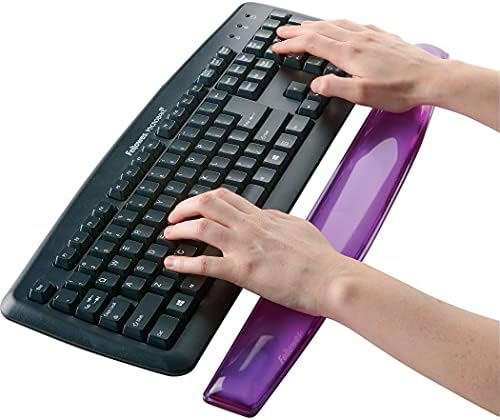 Fellowes Crystals Gel Keyboard Wrist Rest - Purple (91437)