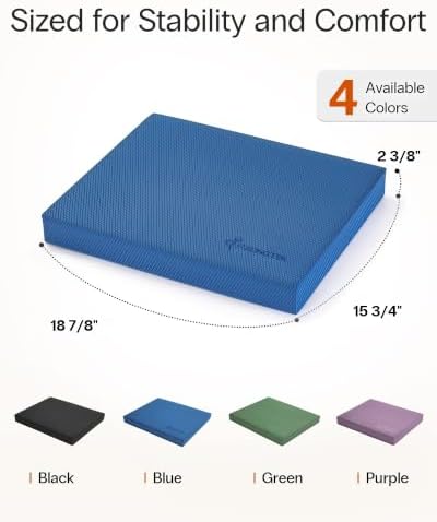 StrongTek Foam Balance Pad, Extra-Wide 19 x 15.8 x 2.4 in, Non-Slip TPE