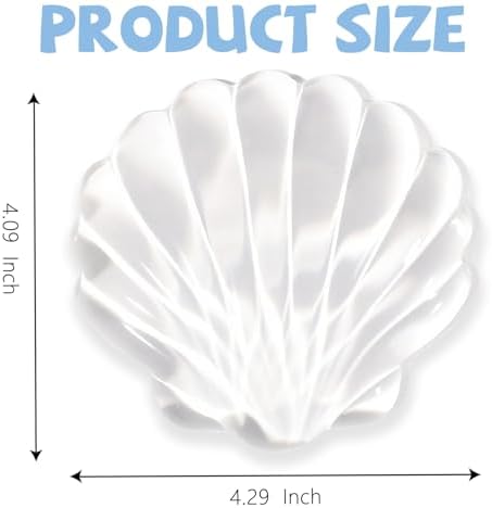Gel Wrist Rest for Keyboard and Mouse Transparent Shell Keyboard Wrist Rest Ergonomic Cute White Clear Cool Seashell Mouse Wrist Pad Silicone Non-Slip Support for Computer Gaming Home Office