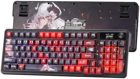 Redragon K719 PRO Wireless RGB Gasket Gaming Keyboard, Dye-Sub Anime Keycap