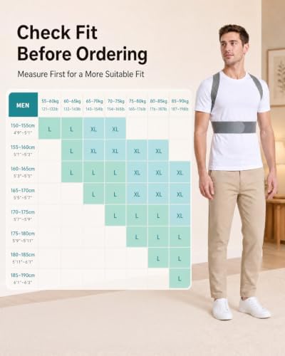 OFIR Men's After-Work Reading Posture Corrector, Upper Back Trainer