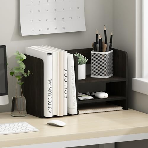 Furinno Hermite Desk Organizers, Office Organization, Black Espresso