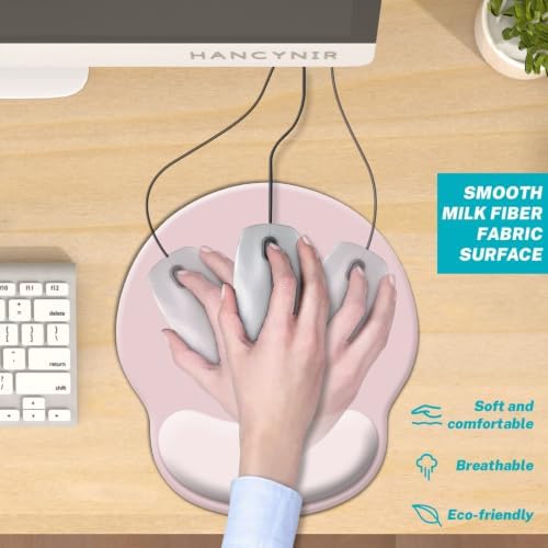 Hancynir Ergonomic Mouse Pad with Wrist Support Gel Mouse Pads Wrist Rest