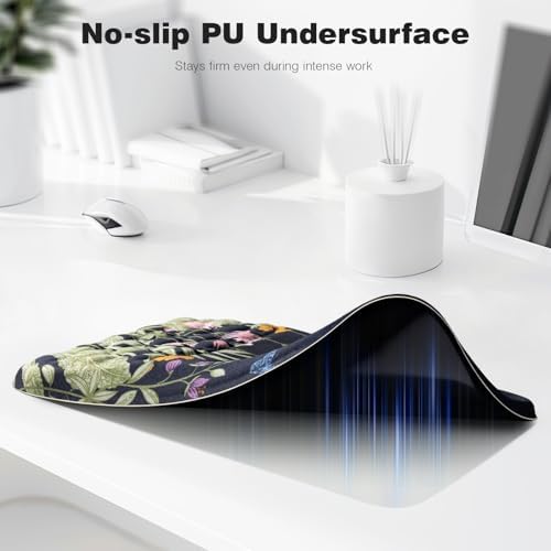 Ospelelf Mouse Pad with Wrist Rest Floral Ergonomic Comfortable Pain Relief Mousepad Wrist Support for Computer Office