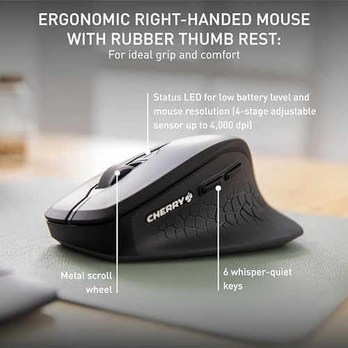 Cherry Stream Desktop Comfort Wireless Keyboard and Mouse Combo