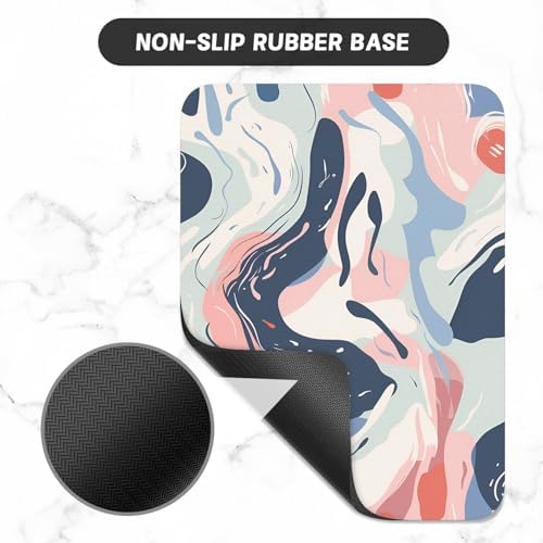 Small Mouse Pad, Mini Mouse Pad 6 x 8 Inch, Thick Rubber Waterproof Mouse Mat, Cute Mousepad for Women Men Wireless Mouse Laptops Home Office, Patterns of Rivers