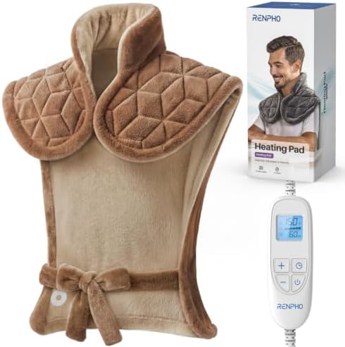 RENPHO Weighted Heating Pad for Neck, Shoulders & Back, Christmas Gift