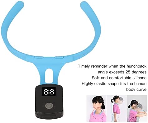 HURRISE Smart Posture Corrector, Smart Posture Corrector Silicone Plastic Intelligent Posture Intelligent Posture Reminder For Back Braces Trainer For Adults Children (Blue) (HURRISE78agdhzpqu-12)