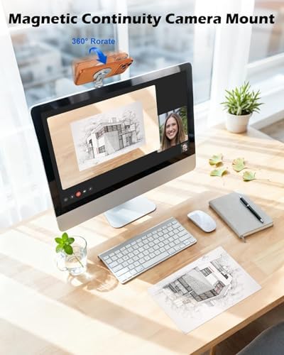 CloudValley Magnetic Phone Laptop Holder Mount, Foldable Hidden Stand