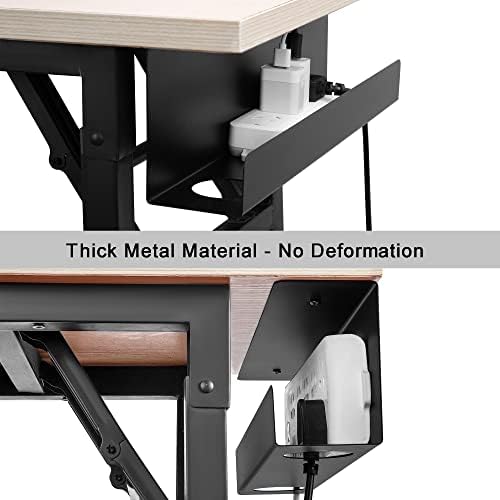 ZhiYo 16.5in Under Desk Cable Management Tray, 3in W x 4.7in H, Black