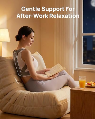 OFIR Upper Back Posture Corrector for Women, After-Work Sofa Reading Support, Twin-Pressure System Back Straightener Posture Brace For Women, 3D Diamond Breathable Cushioning,High-Elastic Straps