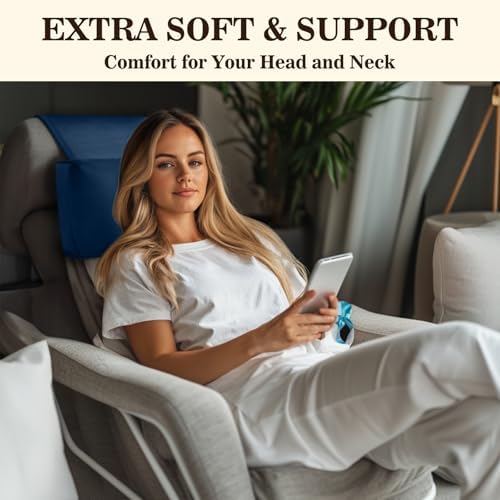 Recliner Headrest Pillow, Adjustable Comfort Neck & Head Support Pillow