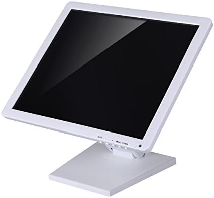 WEARSON Single Adjustable LCD Monitor Stand Mount Folding VESA Monitor Desk Stand with VESA Hole 75x75mm 100x100mm (White)