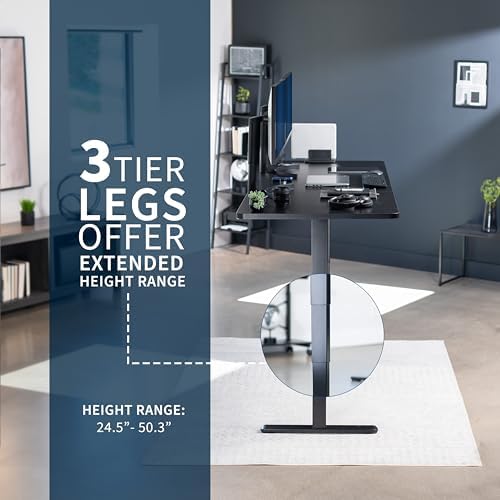 VIVO Black 83 x 30 in Standing Desk, DESK-KIT-2B8B