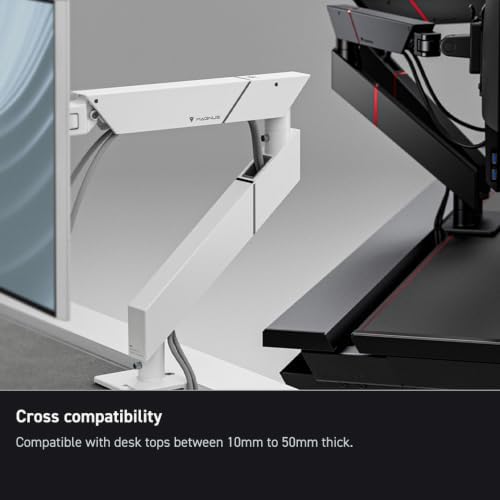 Secretlab Magnus Dual Monitor Arm Black - C-clamp Mount, VESA 75/100