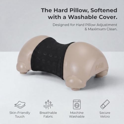 Cervical Neck Support Pillow for Neck Pain Relief, Neck Stretcher Exerciser, Ergonomic Traction Device for Neck Hump Corrector and Shoulder Relaxer, Apricot (Apricot)