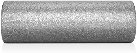 Philosophy Gym 18" High-Density Foam Roller for Exercise, Massage, Muscle Recovery - Round, Gray