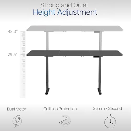 VIVO Black 83 x 30 in Standing Desk, DESK-KIT-E2B84-30B