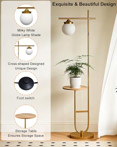 Floor Lamp for Living Room, RGBCW Modern Standing Tall Lamp Remote