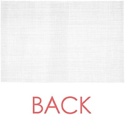 DIYthinker Graceful Yoga Girl Stretching Keep Healthy Placemat Pad Kitchen Woven Heat Resistant Cushion Rectangle