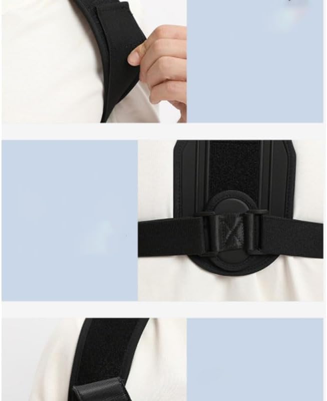 Correction Belt Anti-hunchback Sitting Posture Corrector Invisible Clavicle (D,Small)