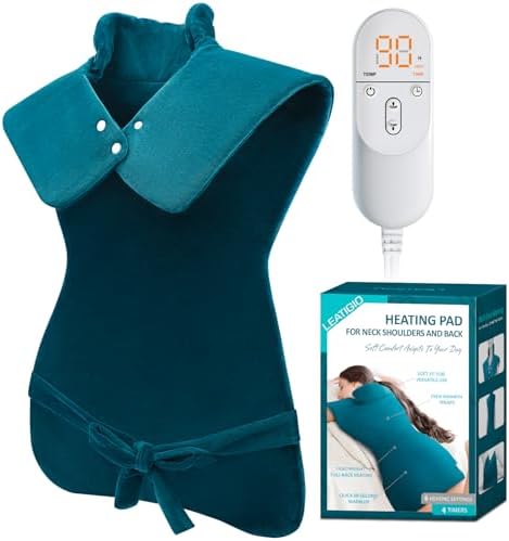 Heating Pad for Neck and Shoulder Pain Relief, Birthday Gifts for Women Mom Wife Sister Her, 2lb Electric Heating Pad for Back, 6 Heat Settings, Auto Shut Off, Large 17x23inch, Purple