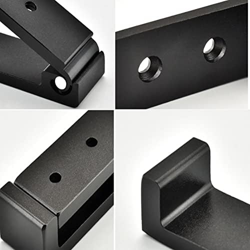 OHIYO Folding Coat Hooks 6pcs Foldable Hook Wall Mounted for Hanging Coat, Jacket, Towel Heavy Duty Wall Hooks Aluminum Alloy Fold up Hooks Headphones Holder Bearing Load 33lb (Black)