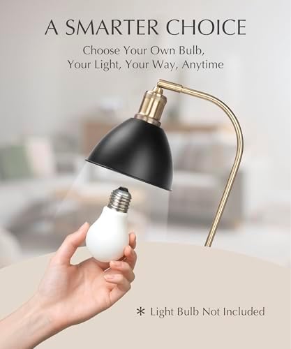 HarvestLand Halo Desk Lamp, Reading Lamp for Home Office, Black