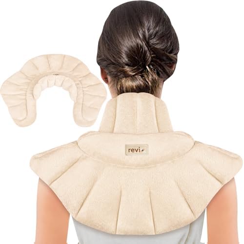 REVIX Microwave Heating Pad for Neck & Shoulders, Moist Heat Weighted Wrap