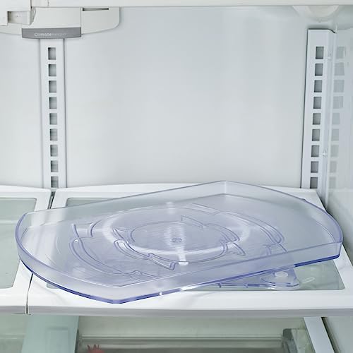Ontel Smart Spin Rotating Refrigerator Organizer - Use This Lazy Susan as a Rotating Spice Rack, Condiment Organizer, Cabinet Organizer or for Kitchen, Panty or Fridge Organization and Storage, Clear