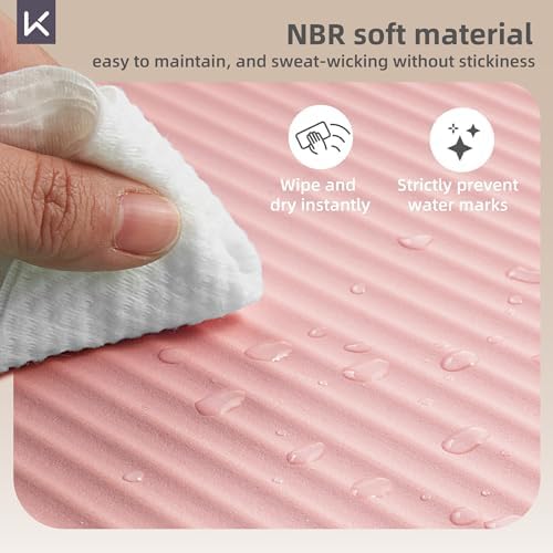 KEEP Extra Thick NBR Yoga Mat for Women & Men, 10mm Thick, 72”x32” Large Exercise Mat with Non-Slip Workout Mat for Yoga, Pilates, Stretching, Meditation – Wide & Cushioned Fitness Mat