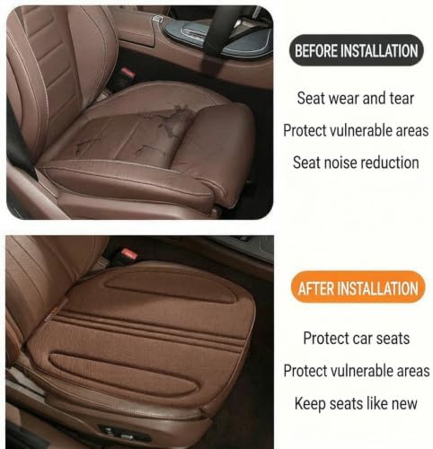 Car Seat Cushion Protector, 2Pcs Memory Foam Bottom Seat Covers Pad