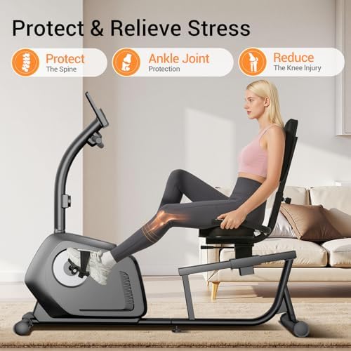 Recumbent Exercise Bike, Stationary Bike for Home, for Seniors