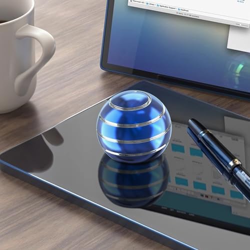Kryfa 1.54in Kinetic Desk Toy ADHD Stress Relief Gift Adults, Blue