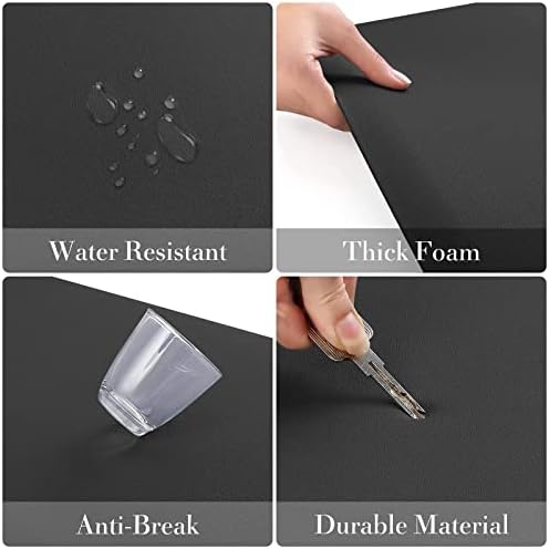 HappyTrends 2 PCS Kitchen Mat Cushioned Anti-Fatigue Floor Mat, Heavy Duty