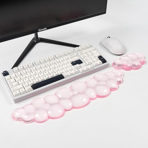 Gel Keyboard and Mouse Wrist Rest, Cloud Wrist Pad for Computer Keyboard