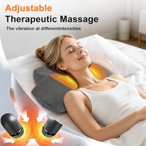 Cordless 3-in-1 Rechargeable Heated Neck Massager Pillow