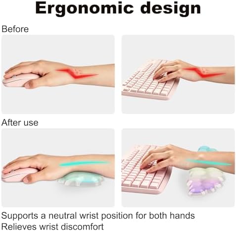 Keyboard Wrist Rest, Ergonomic Wrist Rest for Computer Keyboard, Wrist Pad