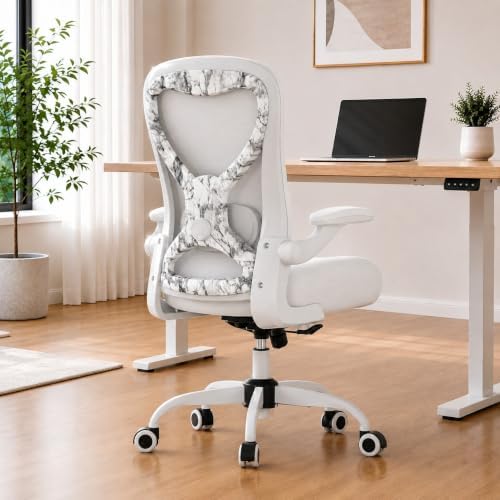 Ergonomic Home Office Chair, 4-Way Lumbar, Thick Cushion, 330LBS
